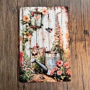 Wall Hanging Sign Metal Sign Flower Garden Home Decor NEW Gift FAST SHIP